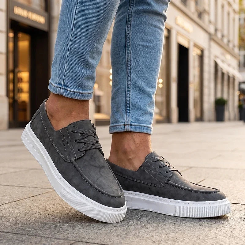 ZP03 - Zapatillas de Piel Caqui Premium