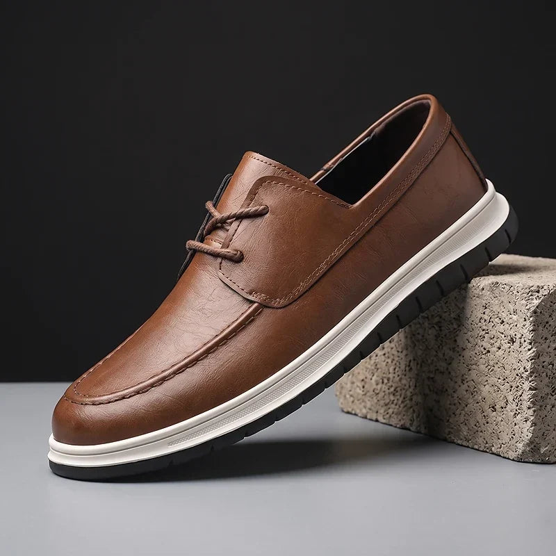 ZP14 - Sneakers de Piel Tono Tierra