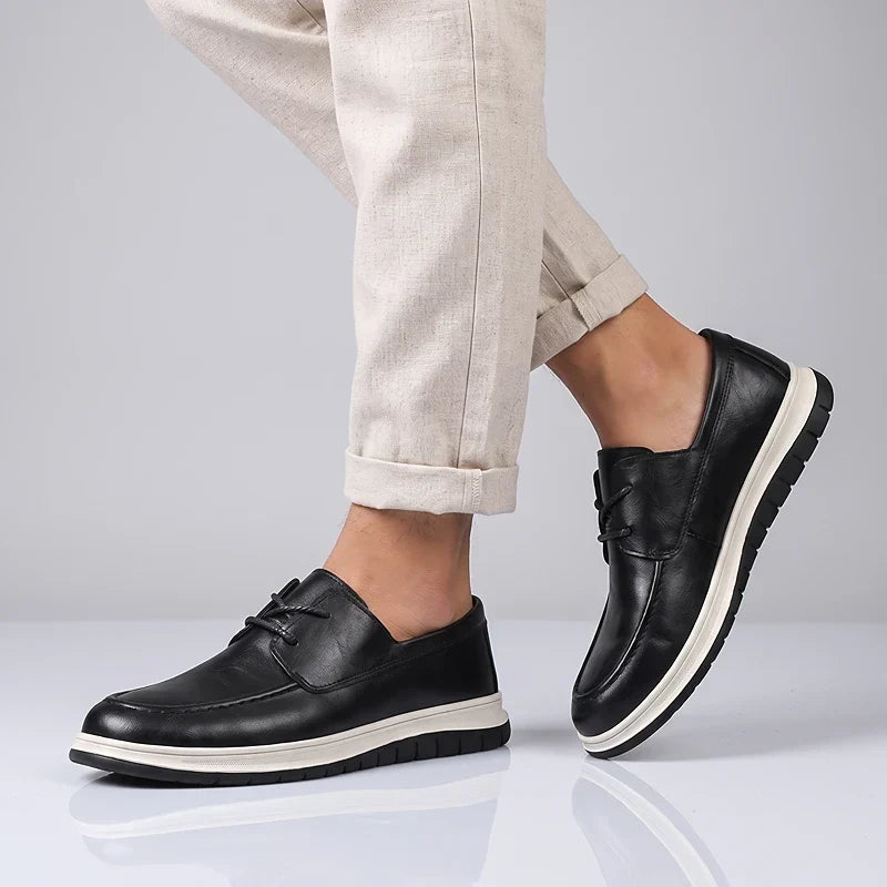 ZP14 - Sneakers de Piel Tono Tierra