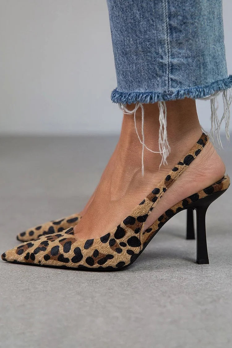Greta - Tacones D’Orsay Leopardo