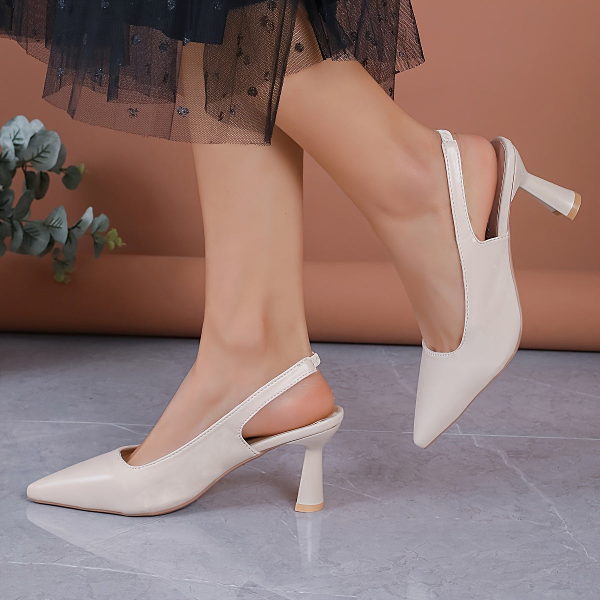 Helena - Tacones slingback elegantes