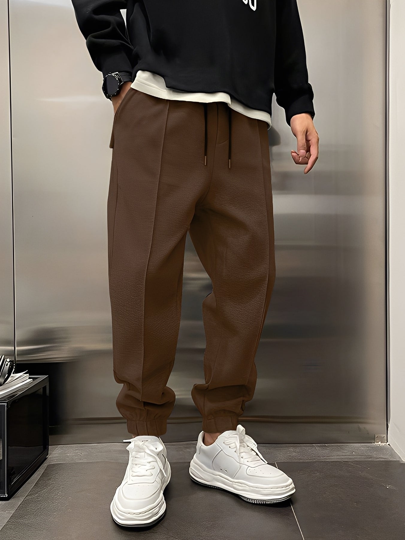 Wallace - Pantalones deportivos casuales y cómodos para hombre