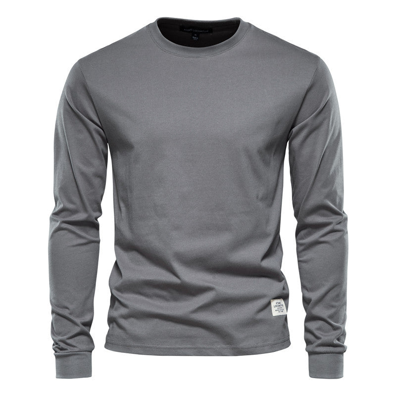 Wynne - Camiseta de manga larga cómoda y casual para hombre