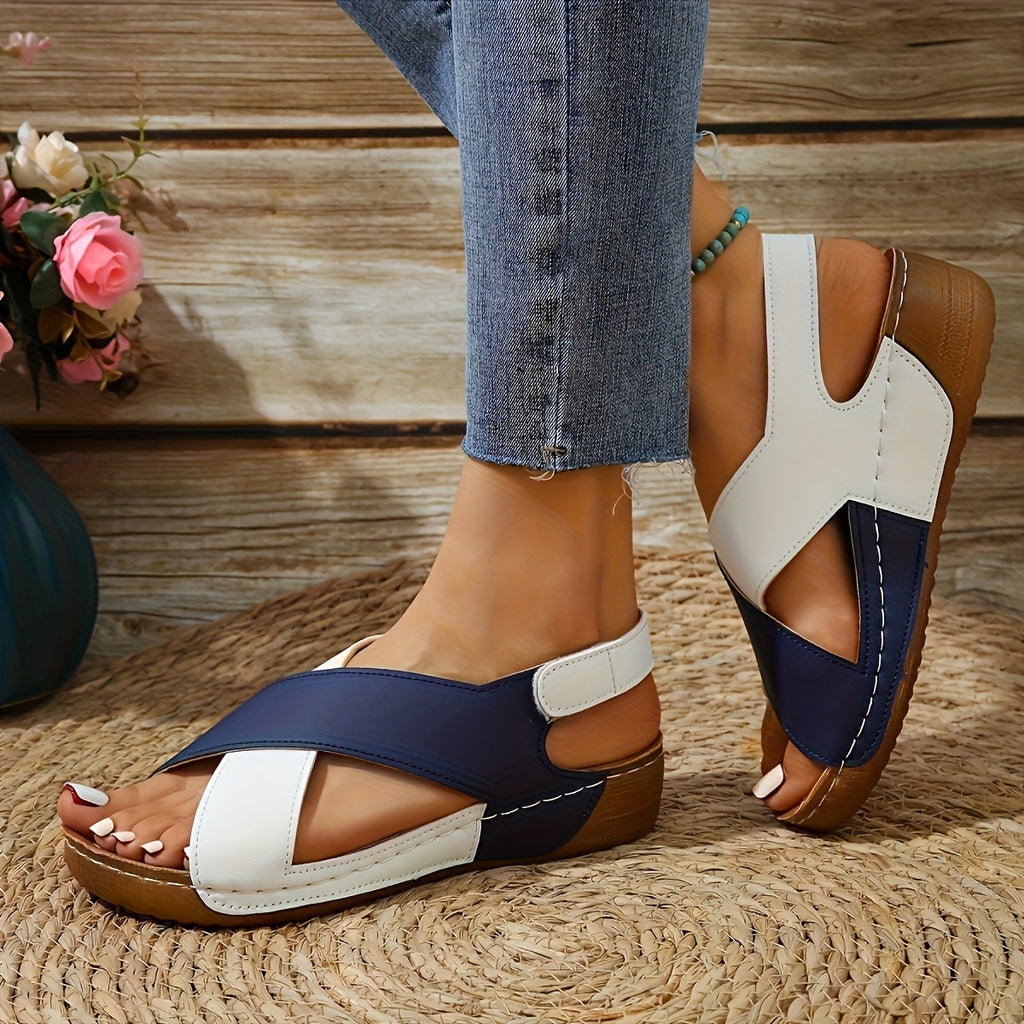 Jimena- Sandalias de cuña de moda para mujer