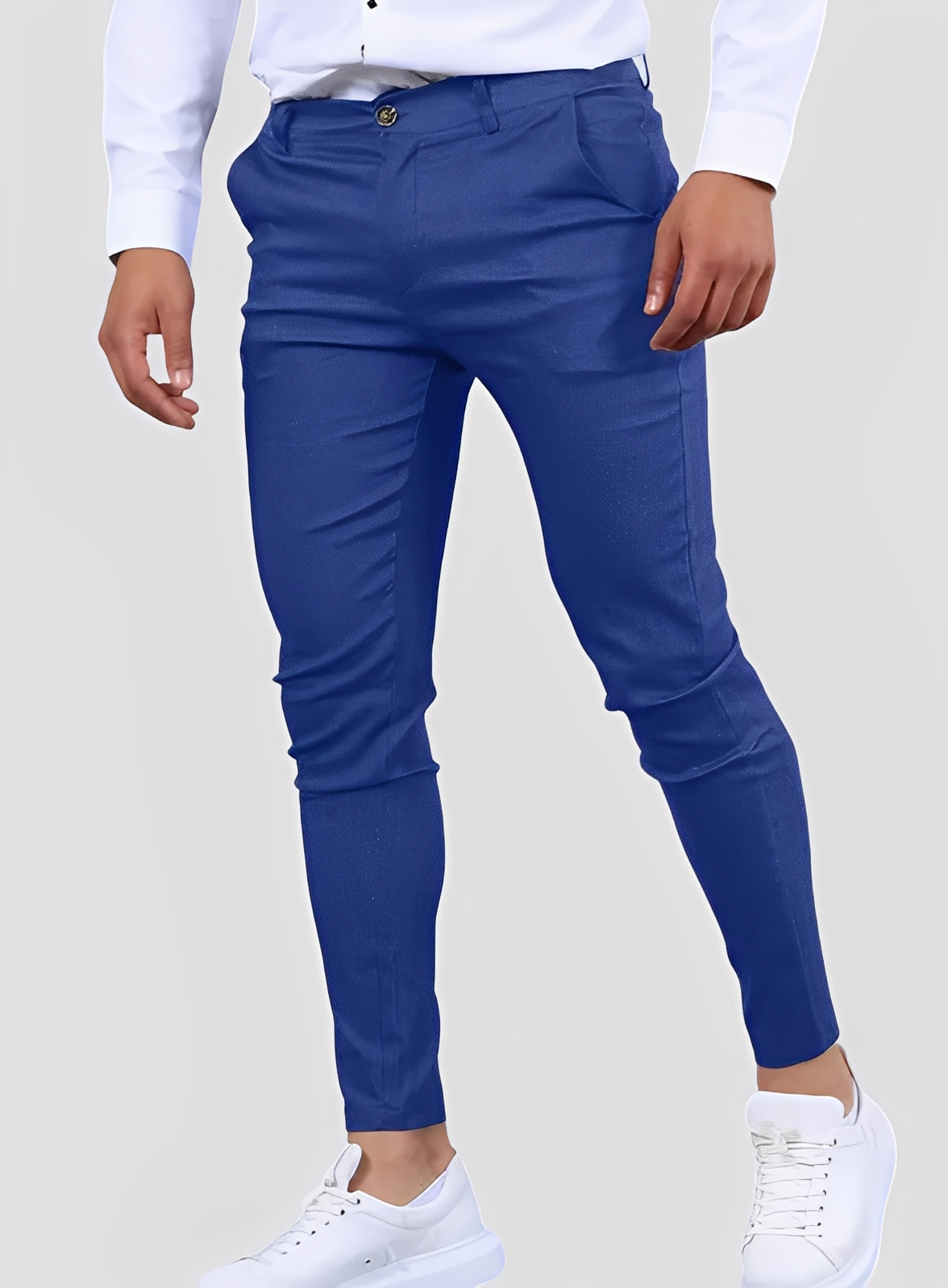 Reynard - Pantalones formales ajustados y elásticos para hombres