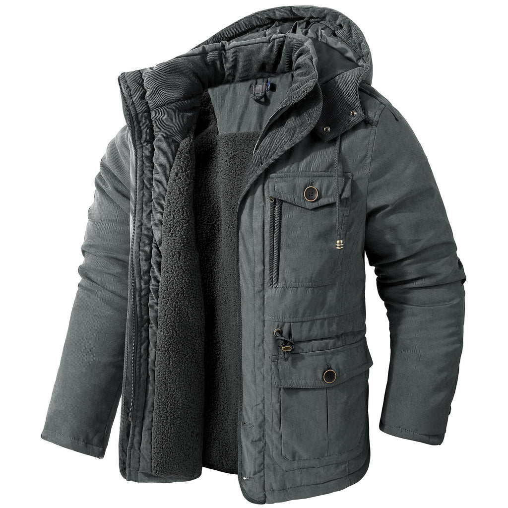 Daren - Chaqueta cálida con capucha para hombres