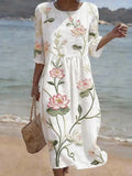 VF06 - Vestido Casual para Mujer con Estampado Floral