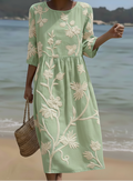 VF10 - Vestido Casual para Mujer con Estampado Floral