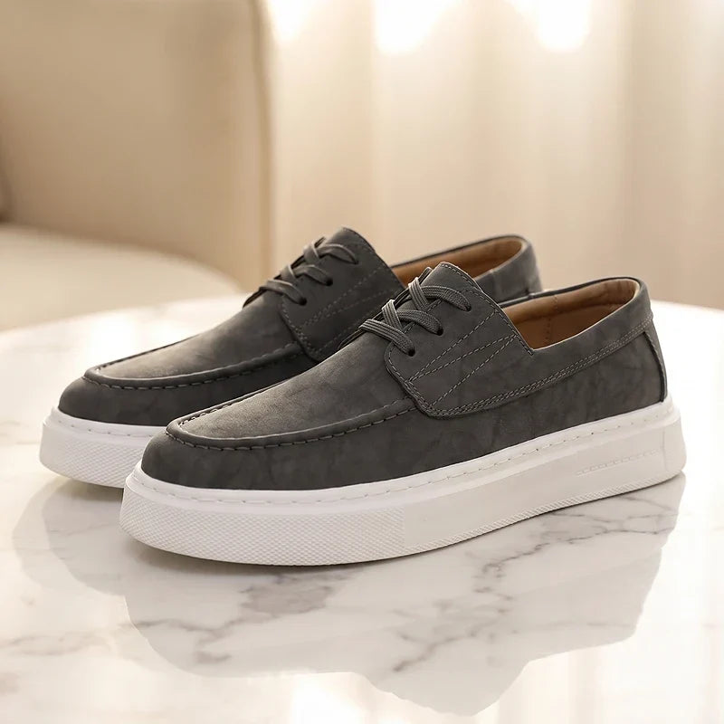 ZP03 - Zapatillas de Piel Caqui Premium