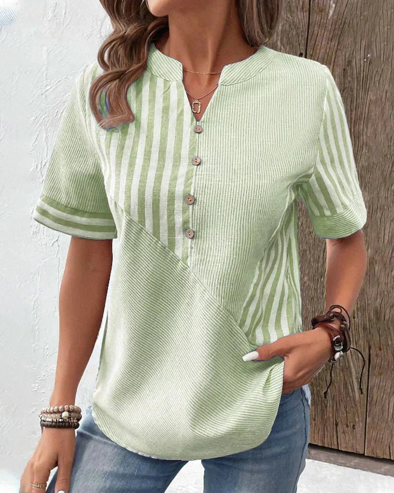 Elina - Blusa de rayas suave