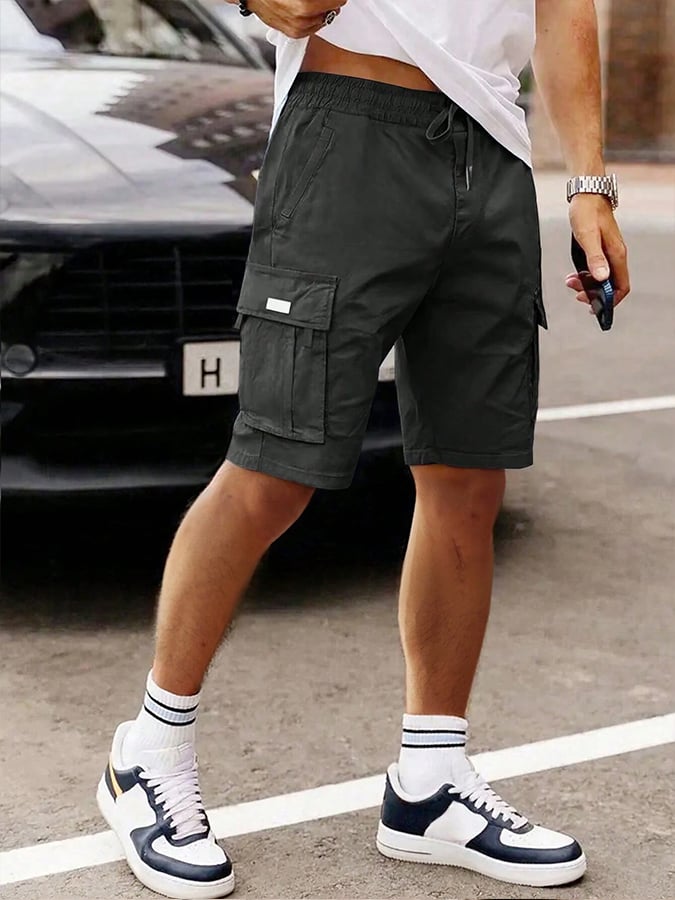 Ismael - Shorts cargo con múltiples bolsillos