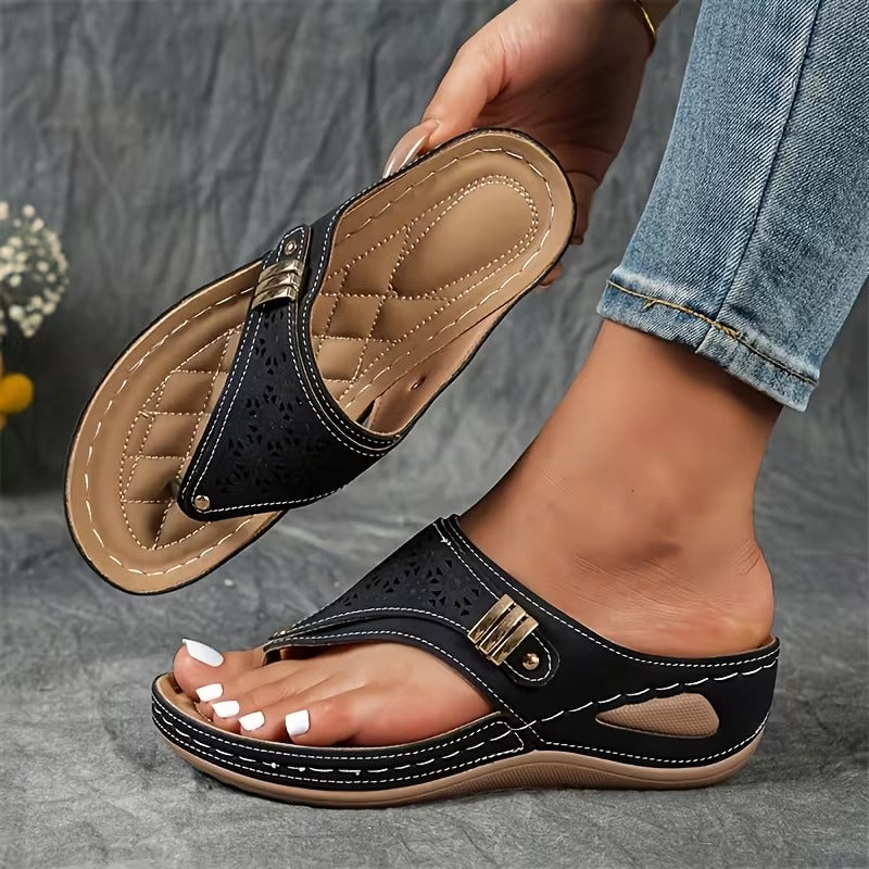 Camila - Sandalias con cuña: comodidad y sujeción