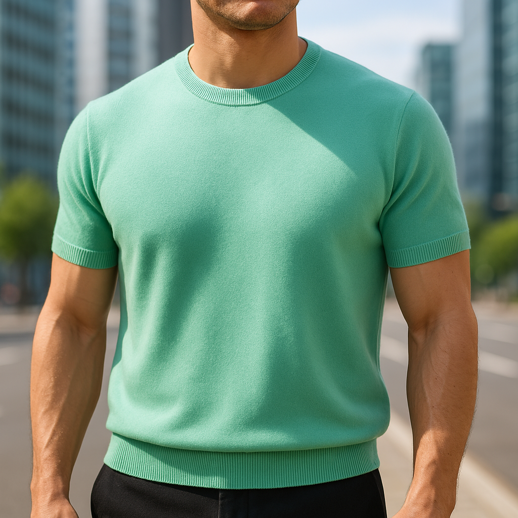 Ciro - Camiseta elegante de manga corta