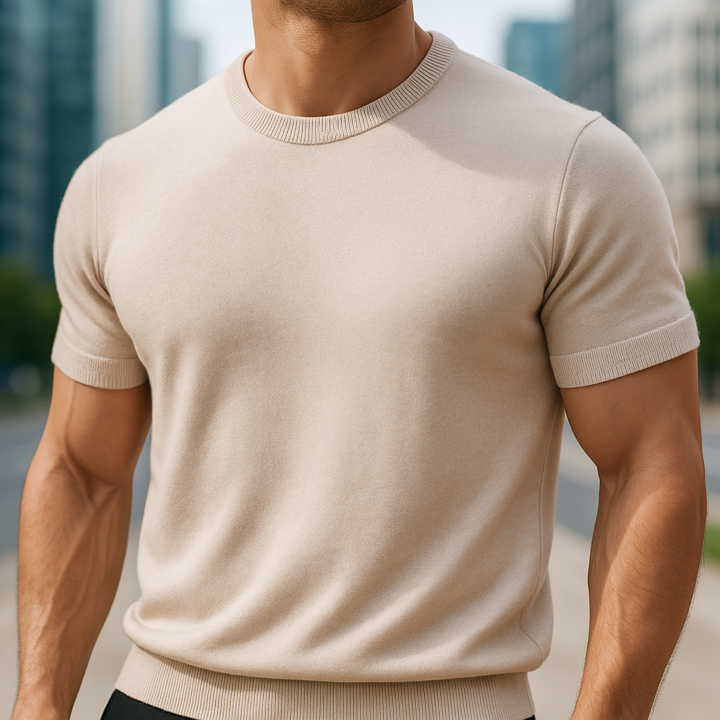 Ciro - Camiseta elegante de manga corta