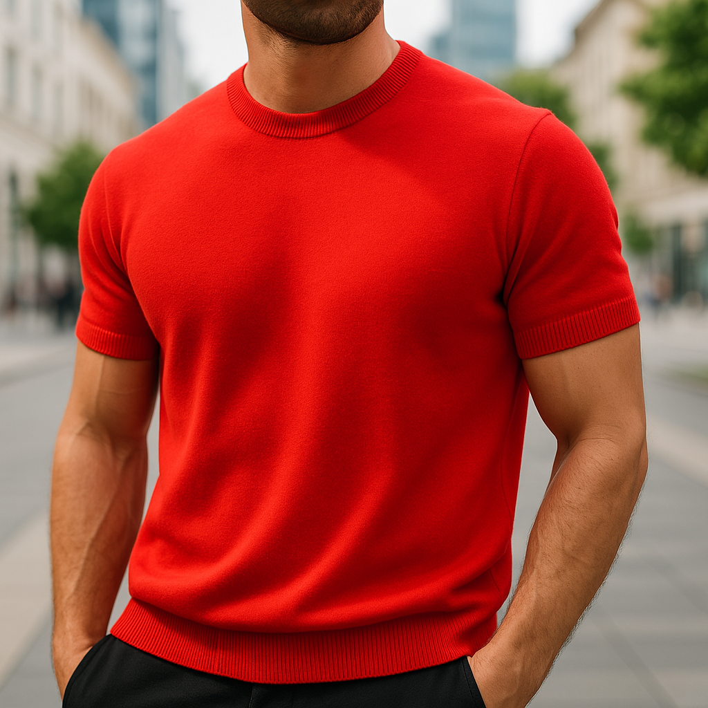 Ciro - Camiseta elegante de manga corta