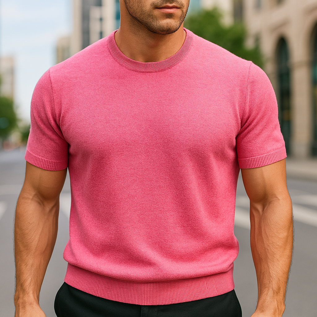 Ciro - Camiseta elegante de manga corta