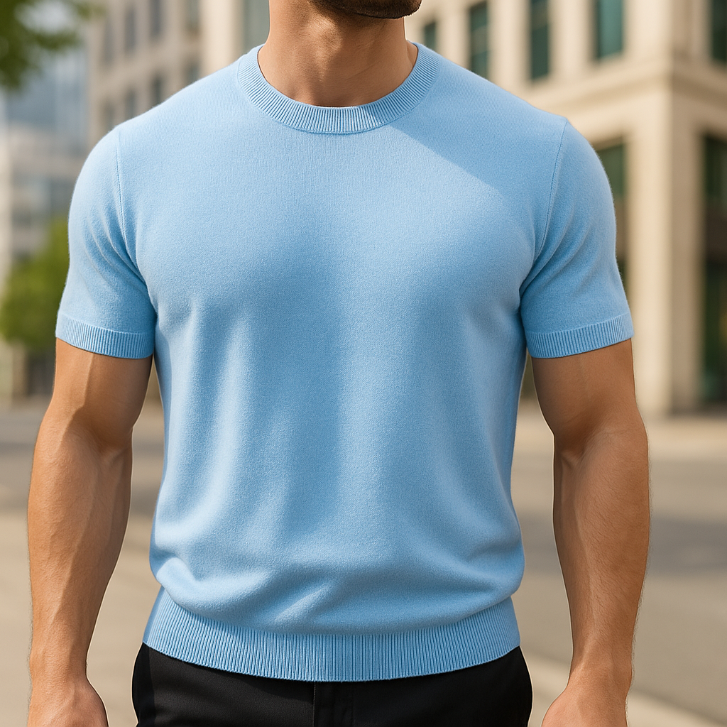 Ciro - Camiseta elegante de manga corta