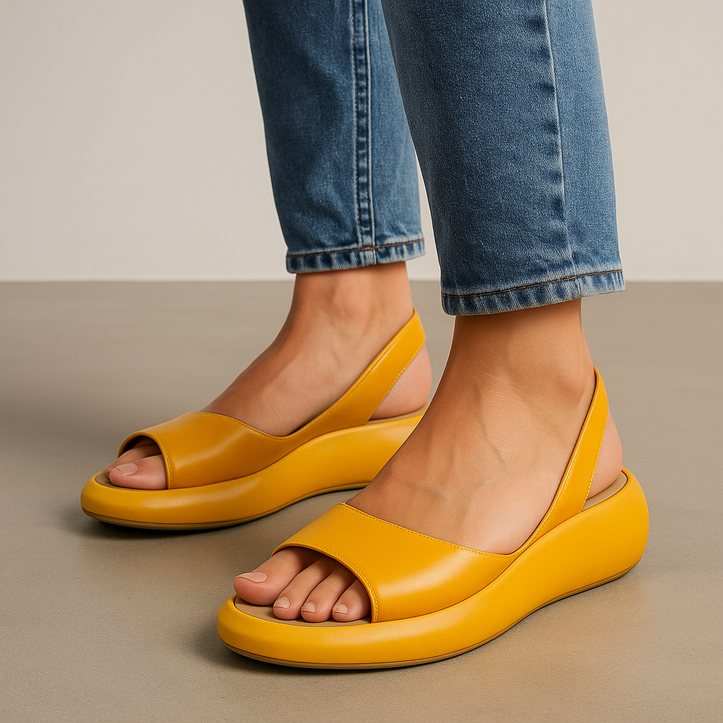 Celia - Sandalias minimalistas con puntera abierta