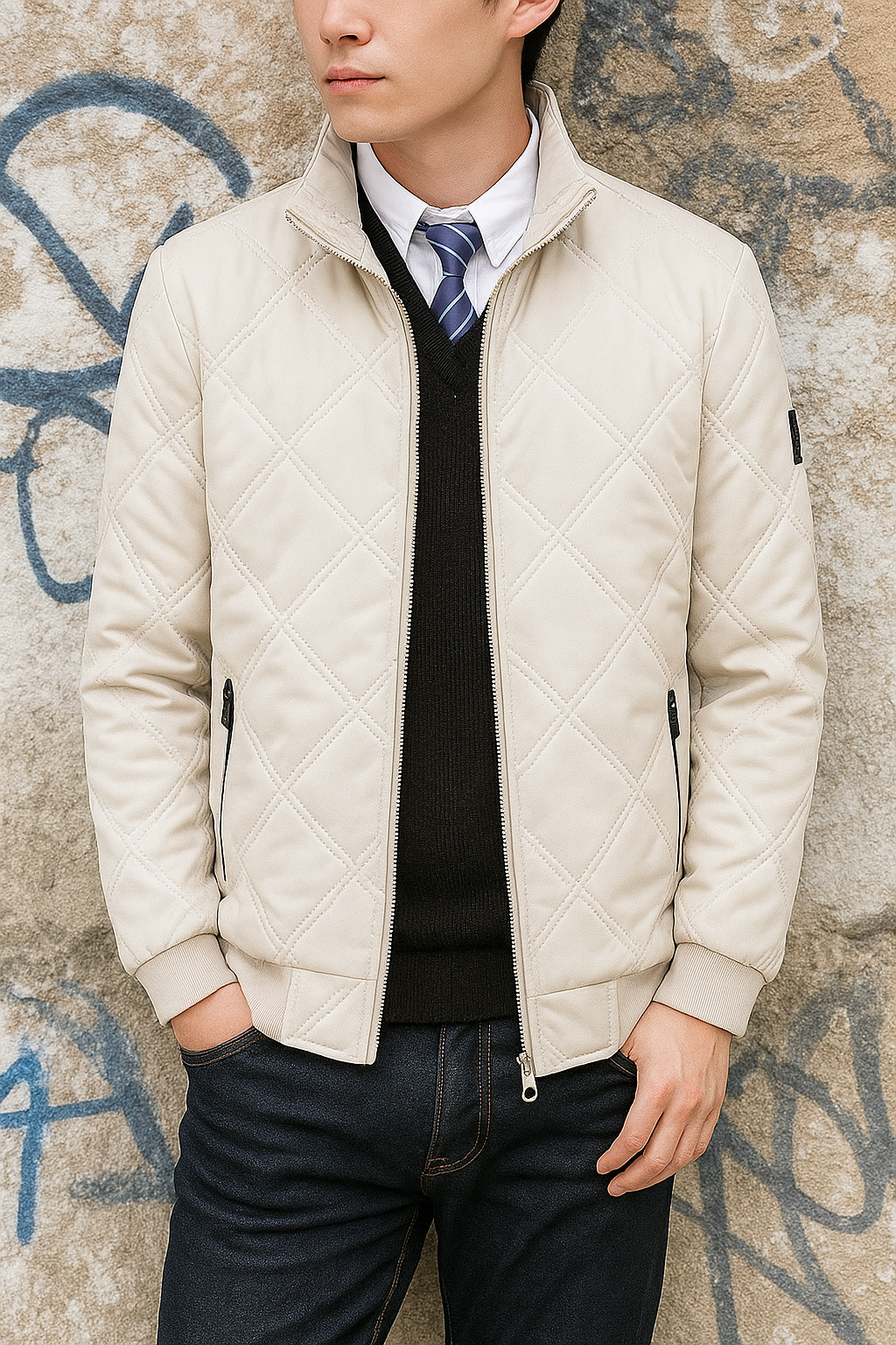 SILVORO | CHAQUETA ACOLCHADA DE INVIERNO PARA HOMBRE