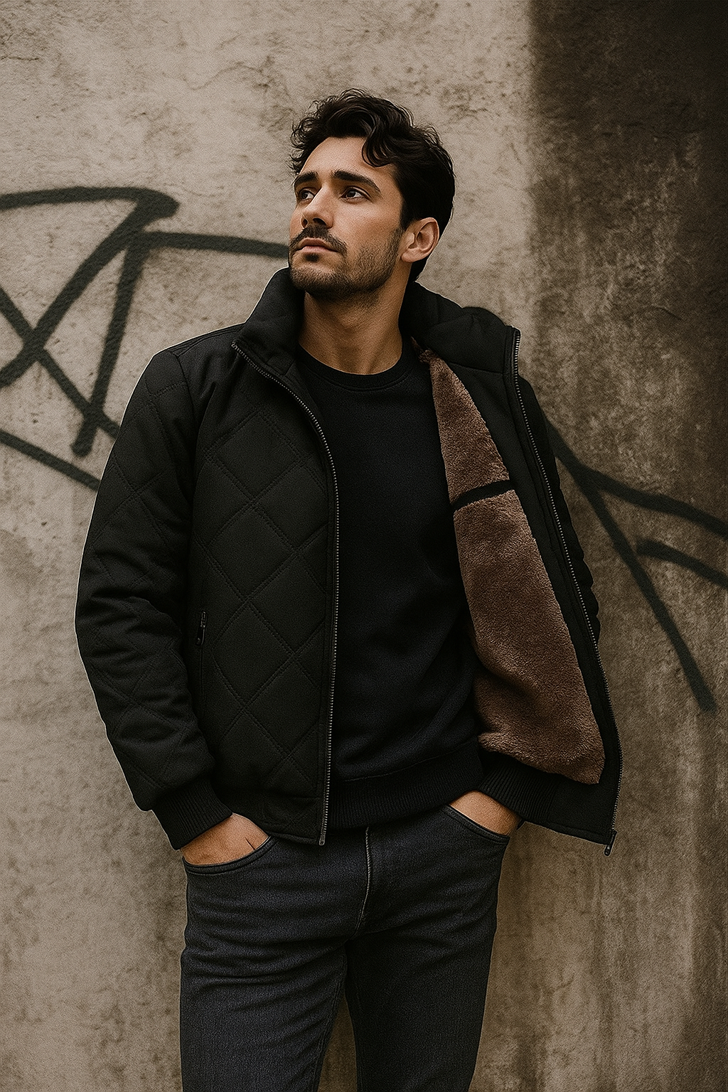 SILVORO | CHAQUETA ACOLCHADA DE INVIERNO PARA HOMBRE