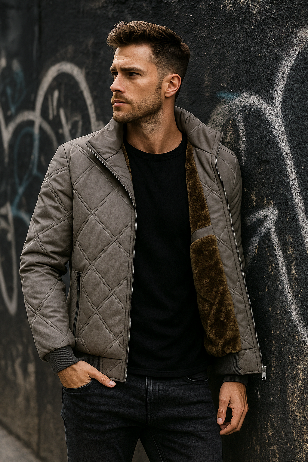 SILVORO | CHAQUETA ACOLCHADA DE INVIERNO PARA HOMBRE