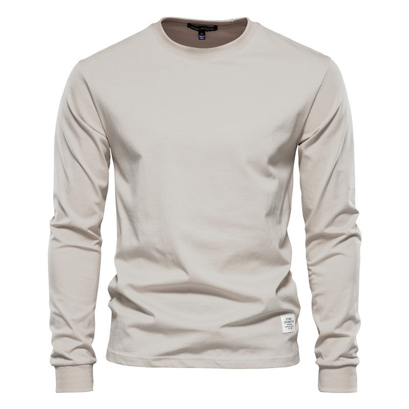 Wynne - Camiseta de manga larga cómoda y casual para hombre
