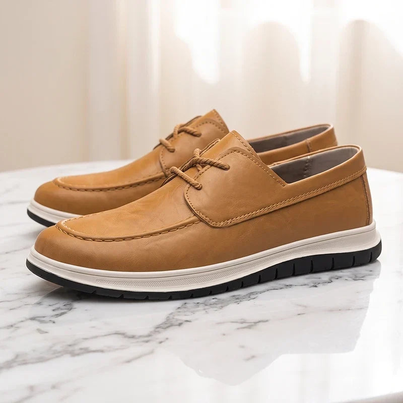 ZP14 - Sneakers de Piel Tono Tierra