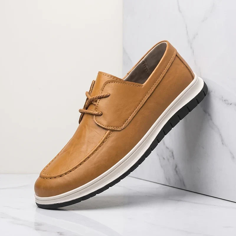 ZP14 - Sneakers de Piel Tono Tierra