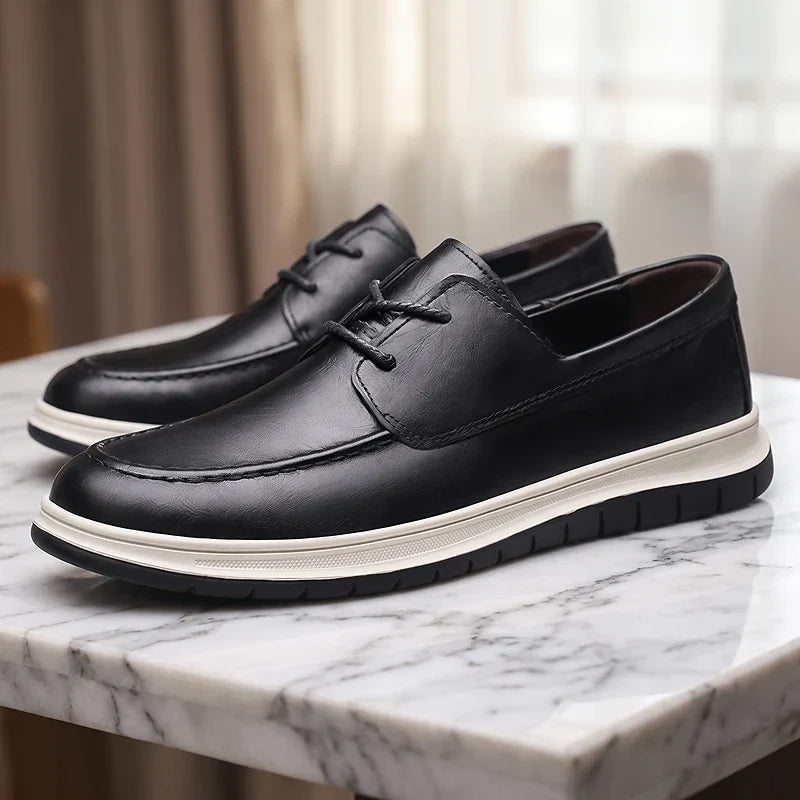 ZP14 - Sneakers de Piel Tono Tierra