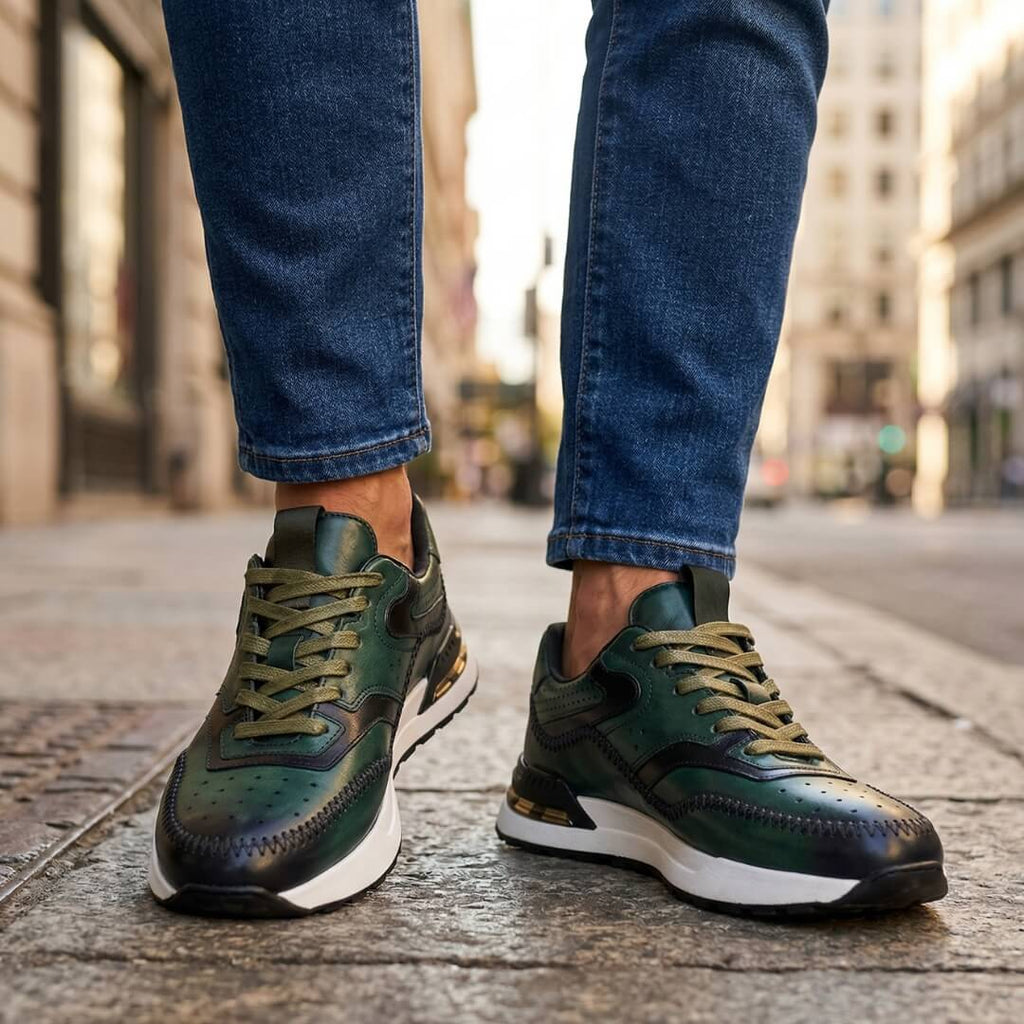ZP04 - Zapatillas de Cuero Multicolor