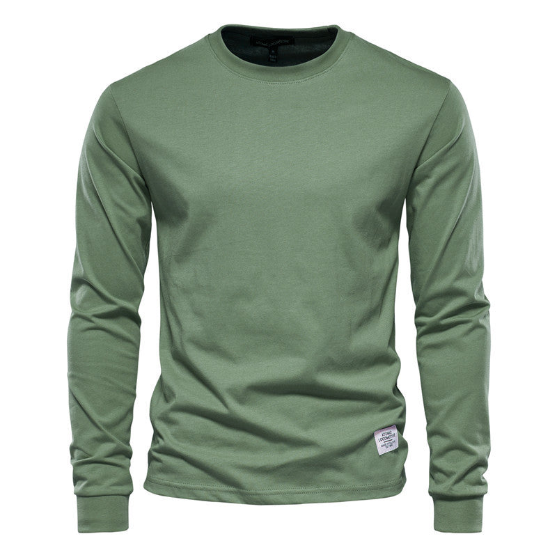 Wynne - Camiseta de manga larga cómoda y casual para hombre