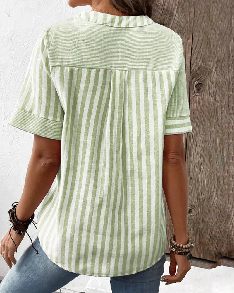 Elina - Blusa de rayas suave