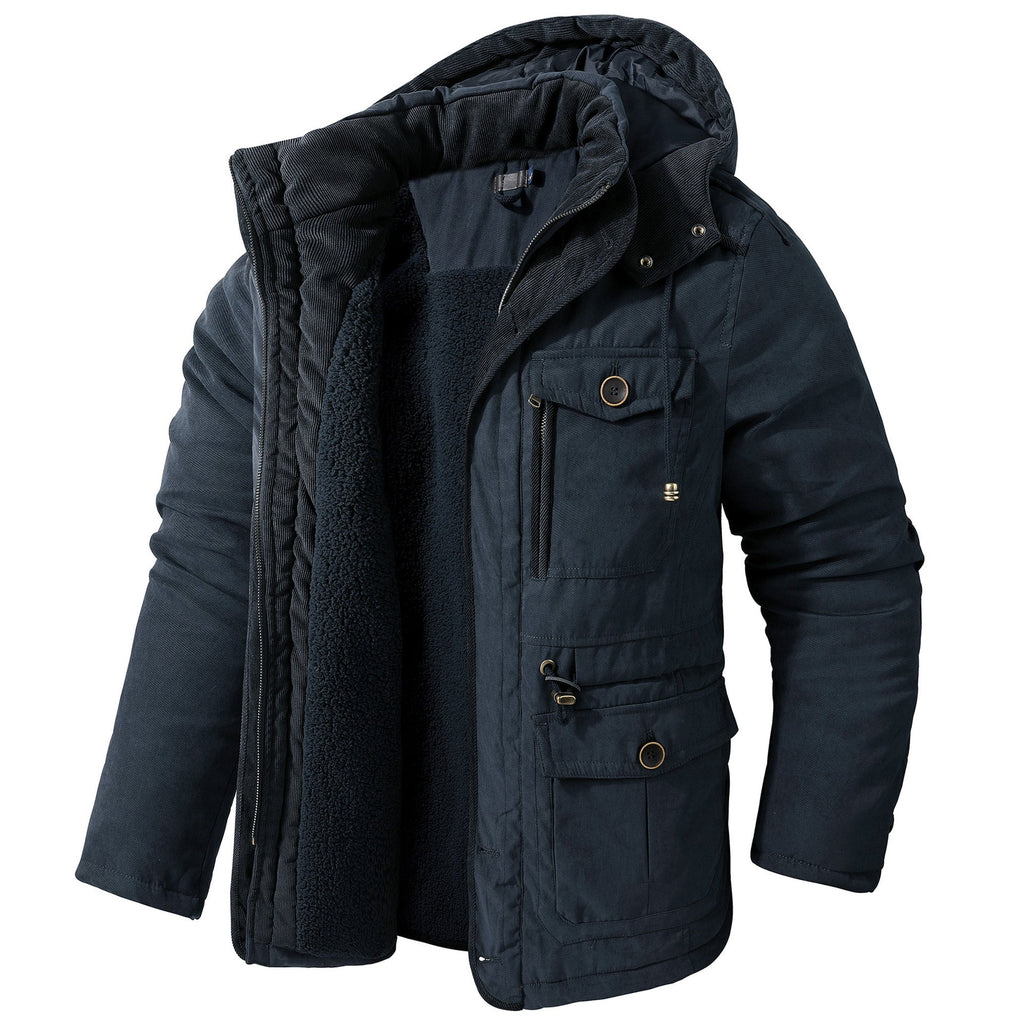 Daren - Chaqueta cálida con capucha para hombres