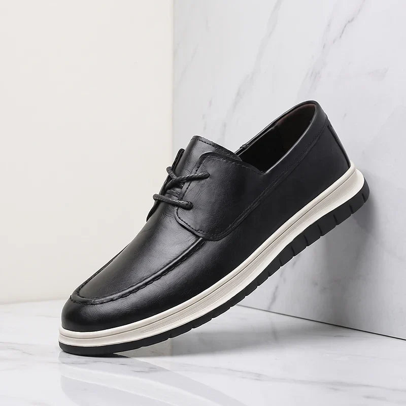 ZP14 - Sneakers de Piel Tono Tierra