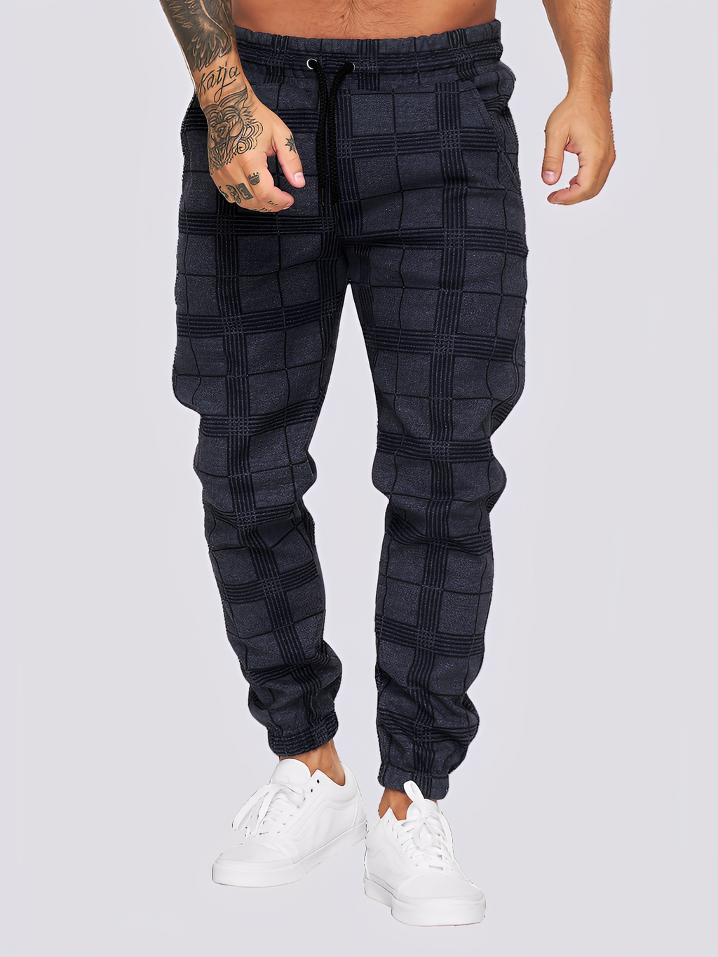Jaeden - Pantalones elegantes a cuadros para hombre