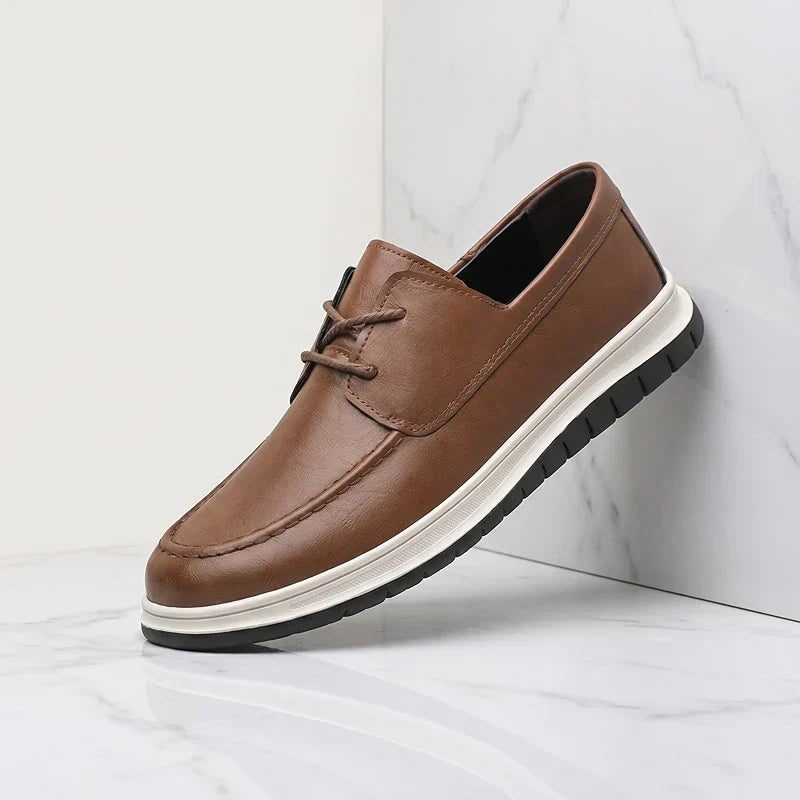 ZP14 - Sneakers de Piel Tono Tierra