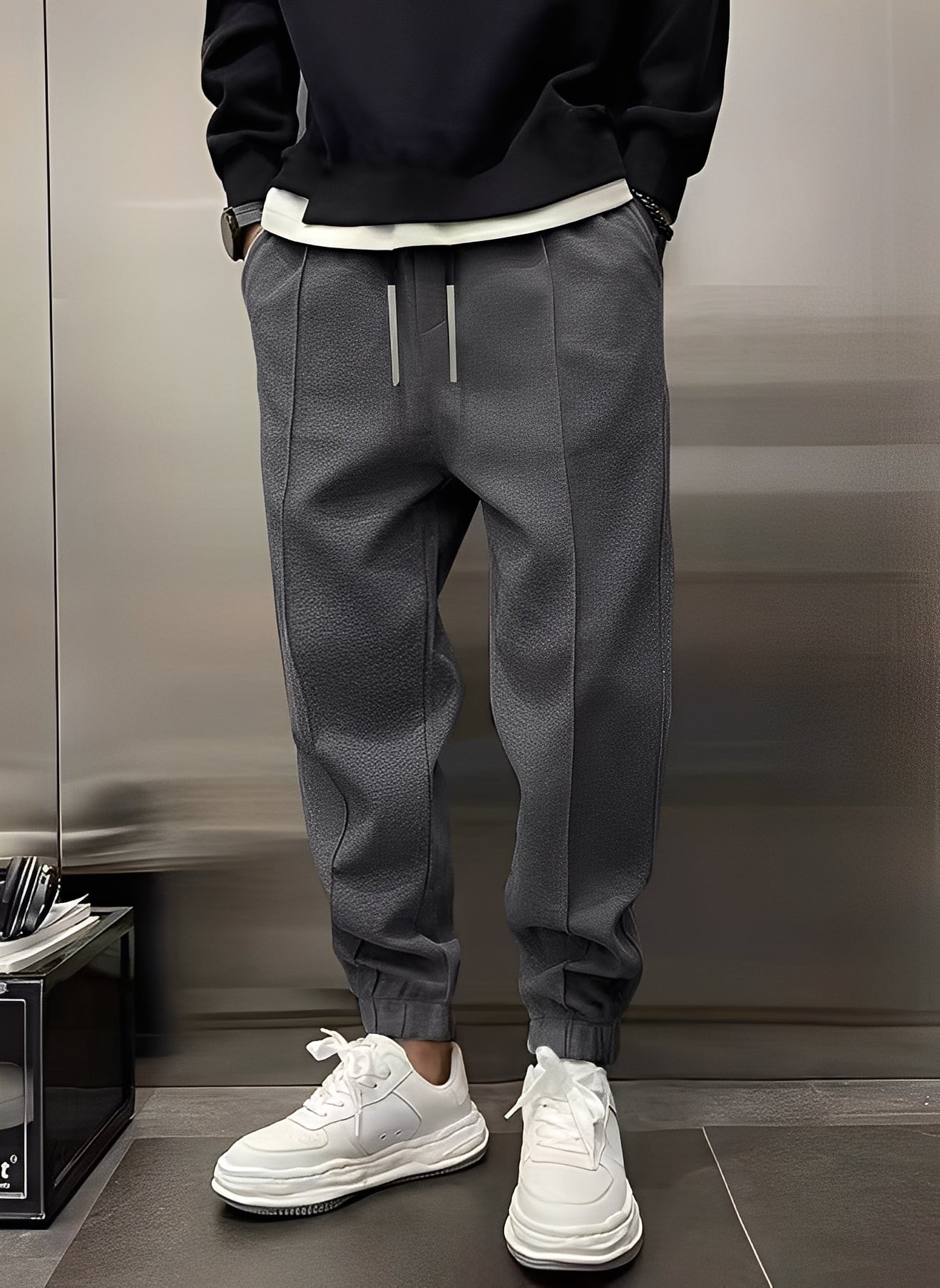 Wallace - Pantalones deportivos casuales y cómodos para hombre