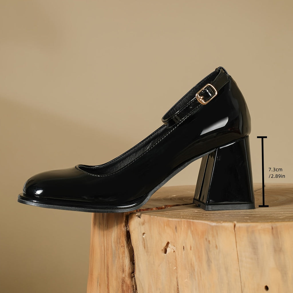 Julia - Tacones de charol con correa