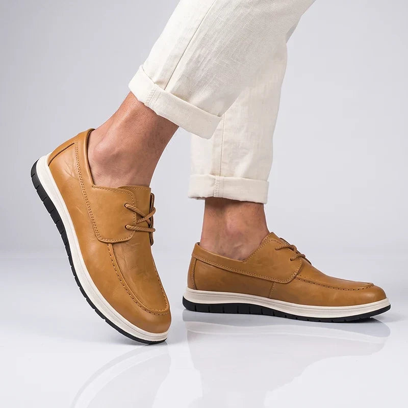 ZP14 - Sneakers de Piel Tono Tierra