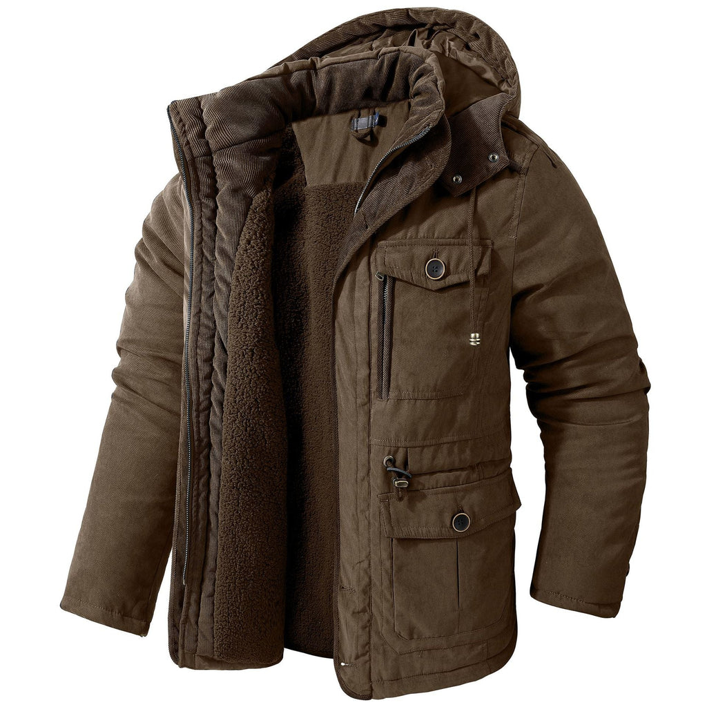 Daren - Chaqueta cálida con capucha para hombres