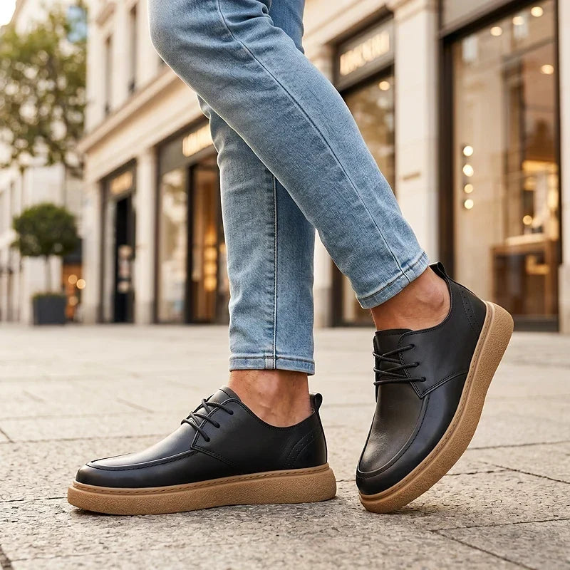 ZP15 -  Zapatillas de Cuero Bicolor