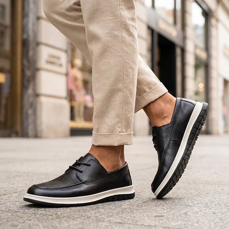 ZP14 - Sneakers de Piel Tono Tierra