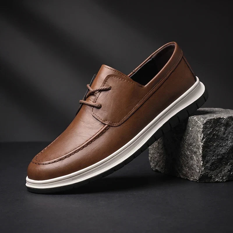 ZP14 - Sneakers de Piel Tono Tierra