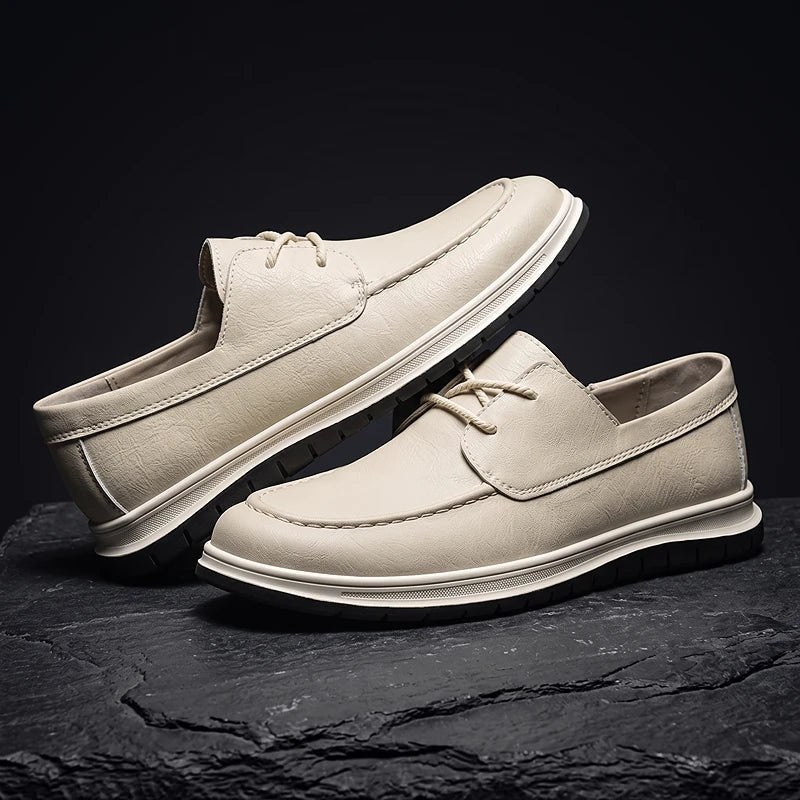 ZP14 - Sneakers de Piel Tono Tierra