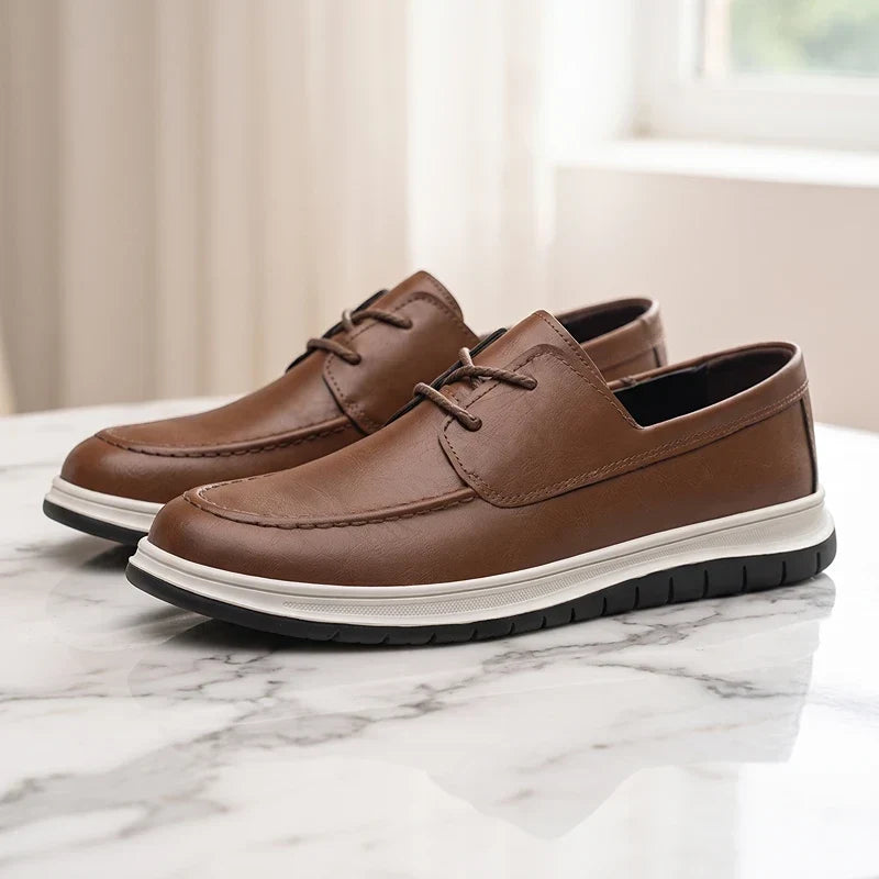 ZP14 - Sneakers de Piel Tono Tierra