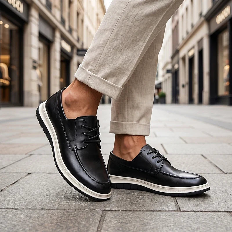 ZP14 - Sneakers de Piel Tono Tierra