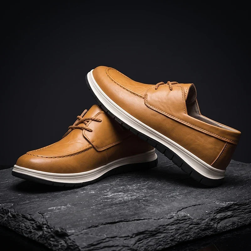 ZP14 - Sneakers de Piel Tono Tierra