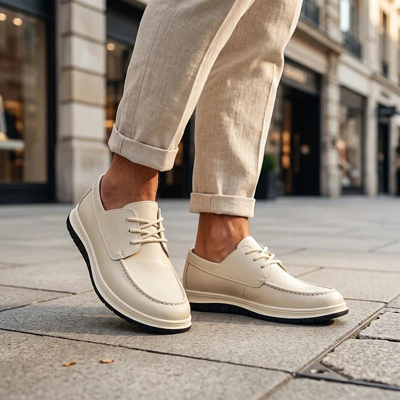 ZP14 - Sneakers de Piel Tono Tierra