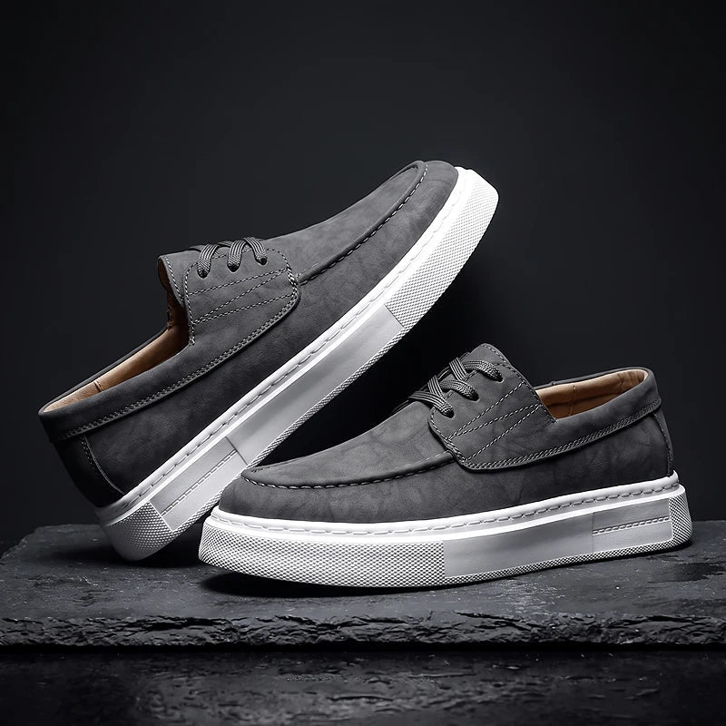 ZP03 - Zapatillas de Piel Caqui Premium