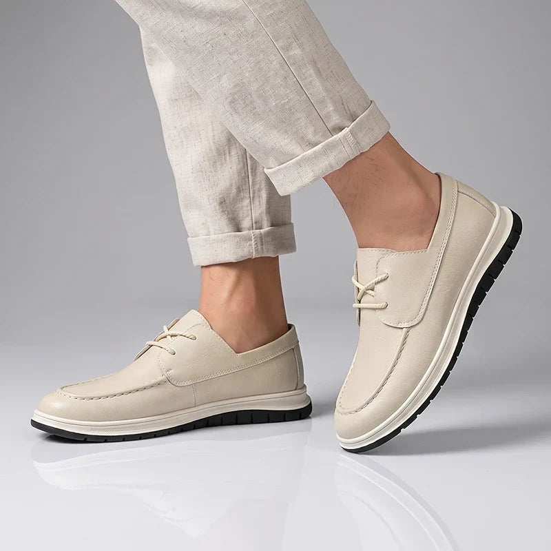 ZP14 - Sneakers de Piel Tono Tierra